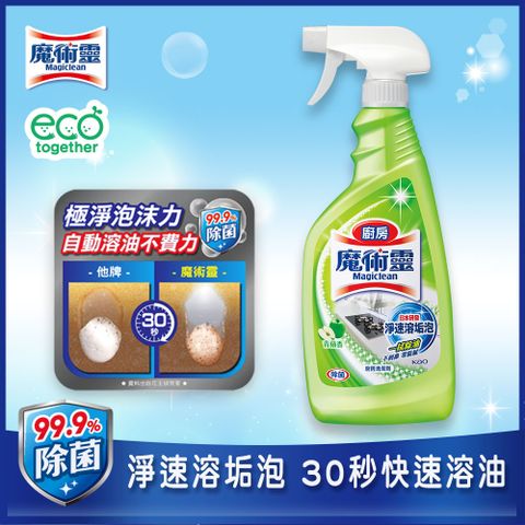 魔術靈 廚房清潔劑 噴槍-青蘋不刺鼻500ml