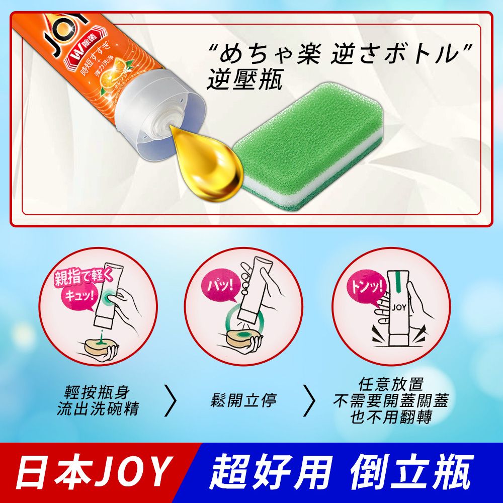  日本濃縮洗碗精逆壓瓶290ml