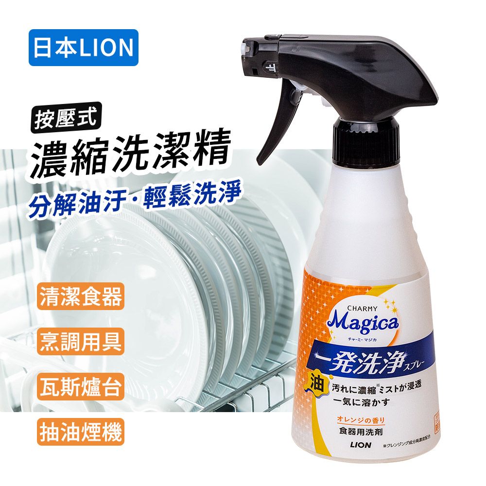 LION 日本獅王 一發洗淨噴式洗碗精 300ml