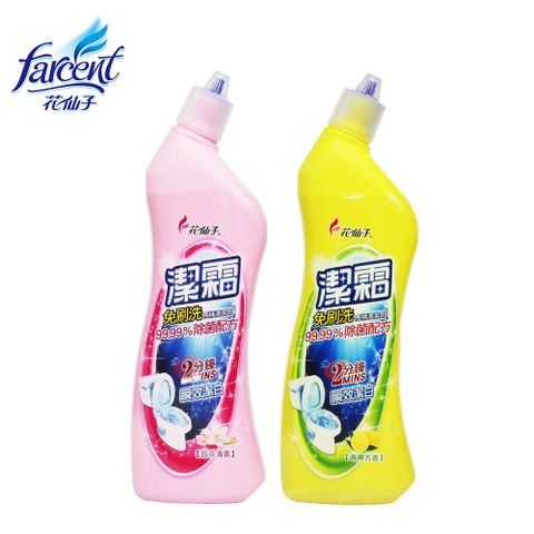 潔霜 免刷洗馬桶清潔劑(500ml/瓶)-青檸芳香/百花清香