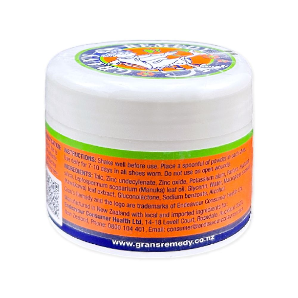 Gran’s Remedy 紐西蘭老奶奶-萬用清潔長效淨味清爽神奇除臭粉-微香橘50g/罐(內附勺子)