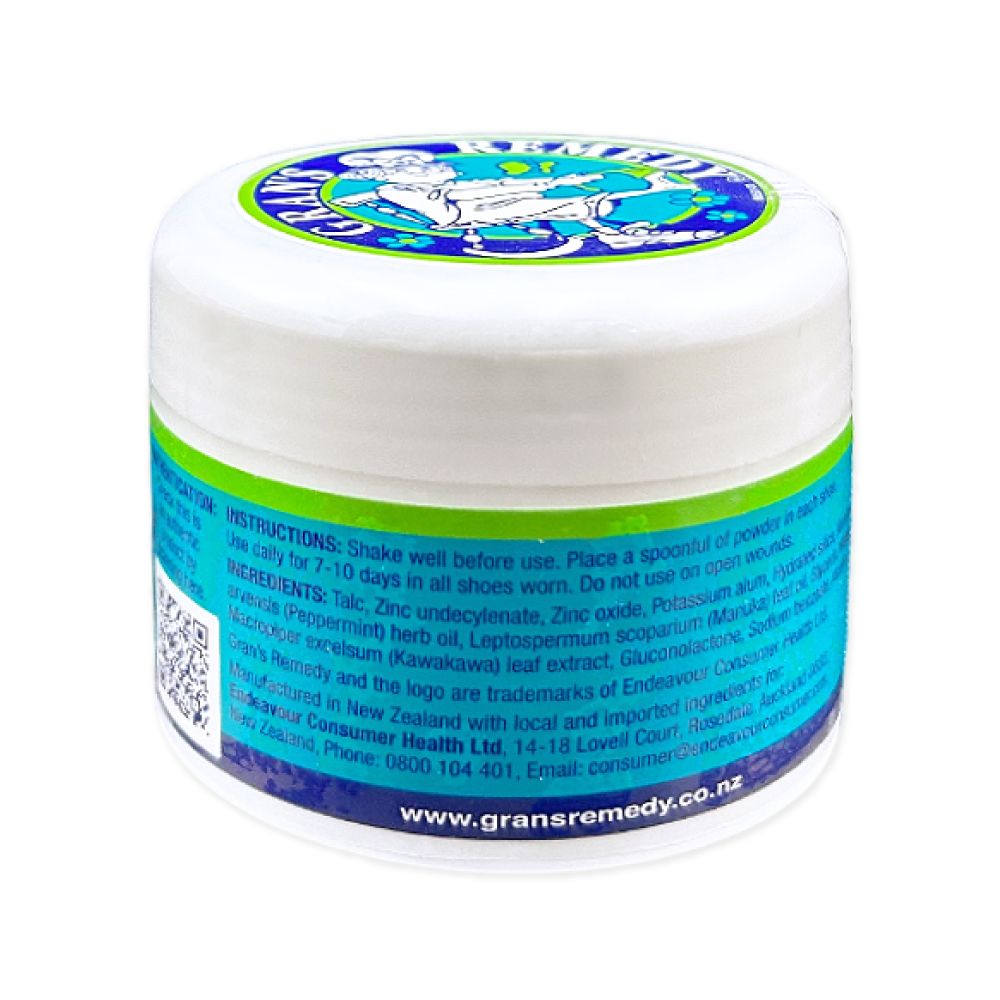 Gran’s Remedy 紐西蘭老奶奶-萬用清潔長效淨味清爽神奇除臭粉-薄荷藍50g/罐(內附勺子)