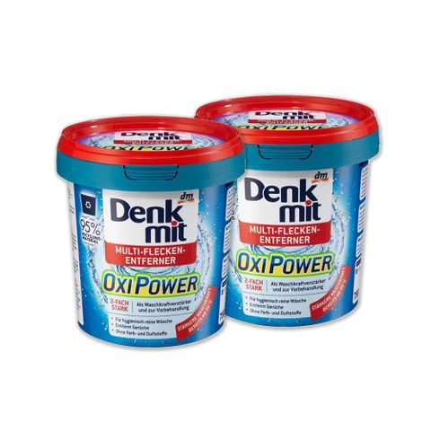(2桶)德國DM-OXI POWER活氧酵素多功能居家清潔漂白去汙粉750g/藍桶(除垢萬用去漬霸)