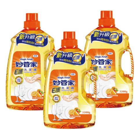 妙管家 E護洗潔精 3200g*3入