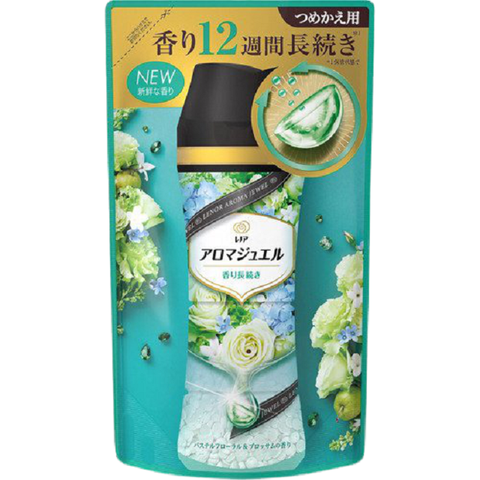 日本【P&amp;G】2021最新迷你版 幸福寶石衣物補充包 香香豆415ml 白玫瑰香
