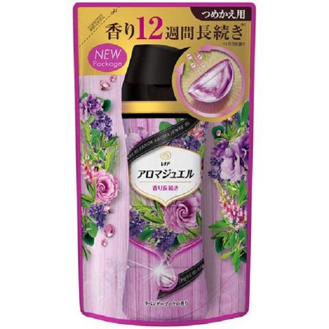 日本【P&amp;G】2021最新迷你版 幸福寶石衣物補充包 香香豆415ml 薰衣草香
