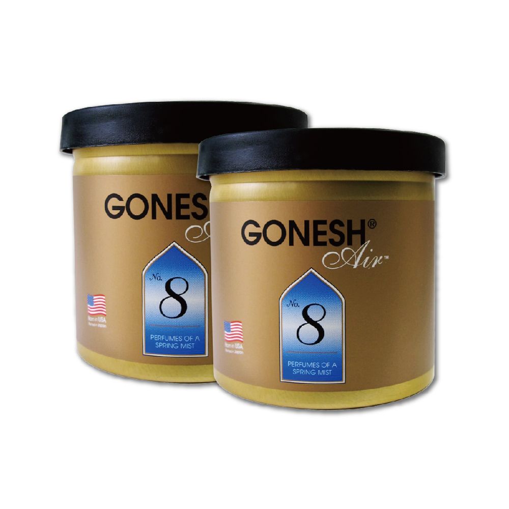 Gonesh (2罐超值組)日本-室內香氛固體空氣芳香劑-No.8春之薄霧78g/罐(居家廁所,汽車,室內空間持久芳香凝膠)