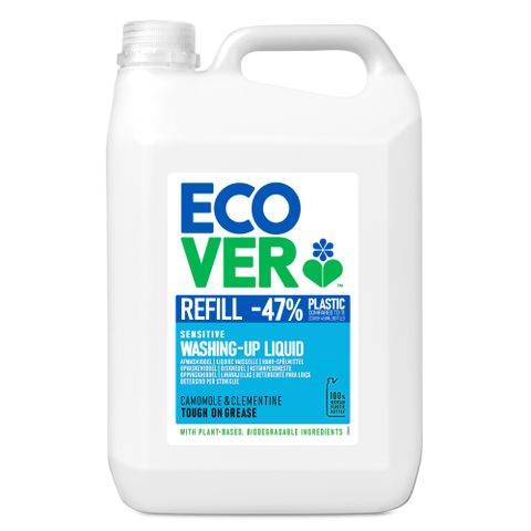 ECOVER宜珂親膚洗碗精-洋甘菊柑橘 5000ml 大桶裝 補充罐 更划算!