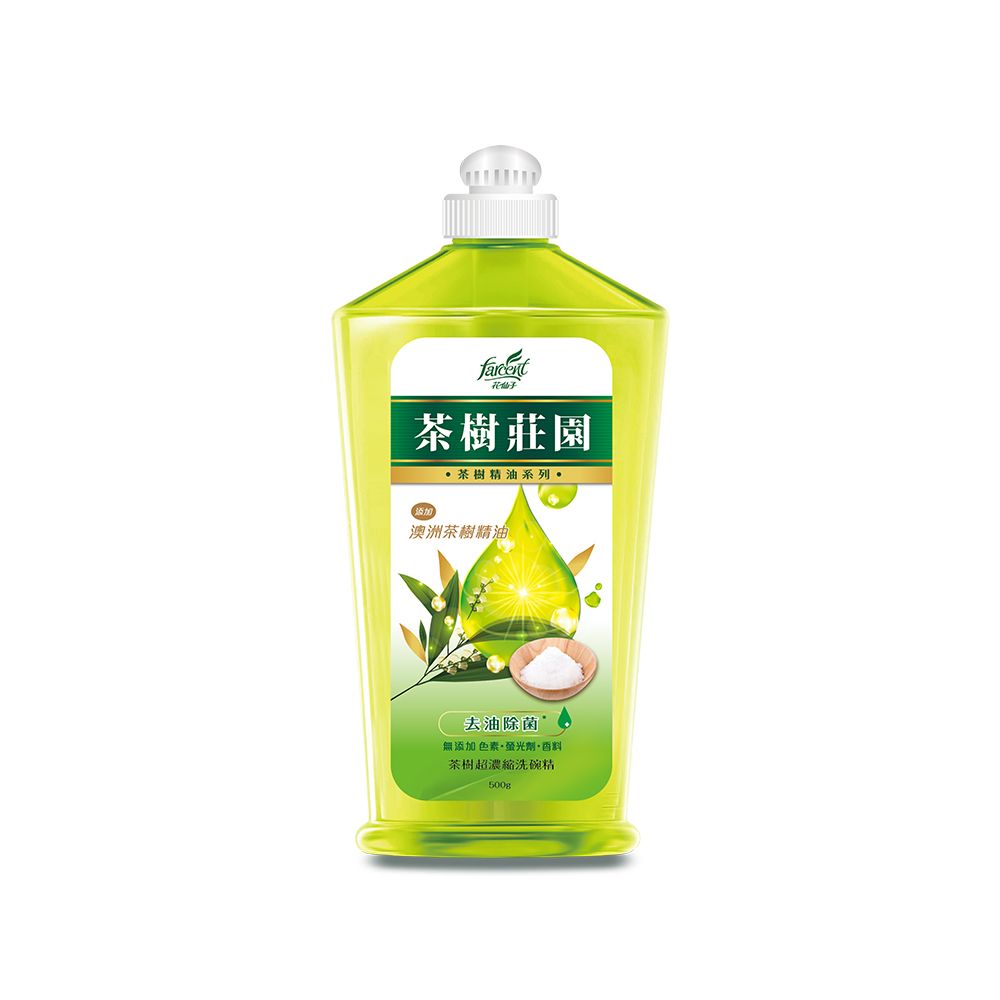 茶樹莊園 茶樹超濃縮洗碗精(小)(500g/瓶)-茶樹海鹽/茶樹檸檬