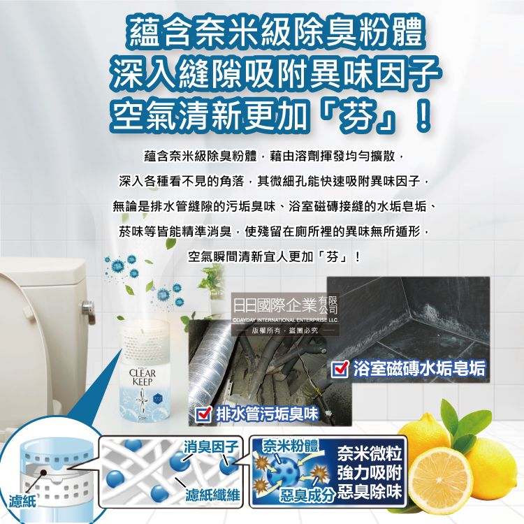 ST 雞仔牌 日本CLEAR KEEP消臭力-廁所芳香劑-皂香藍400ml/罐(檸檬酸奈米除臭劑,衛浴空氣清新擴香瓶,化妝室香氛)