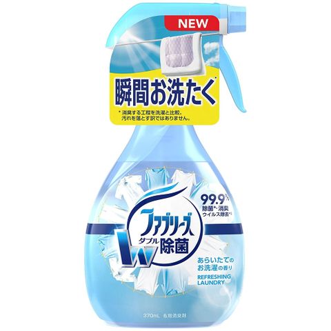 P&G 寶僑 日本FebrezeW布料衣物除菌消臭 噴霧 370ml(清新陽光香)