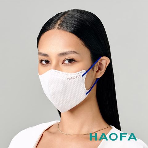HAOFA氣密型99%防護立體醫療口罩彩耳款-藍色(10入)