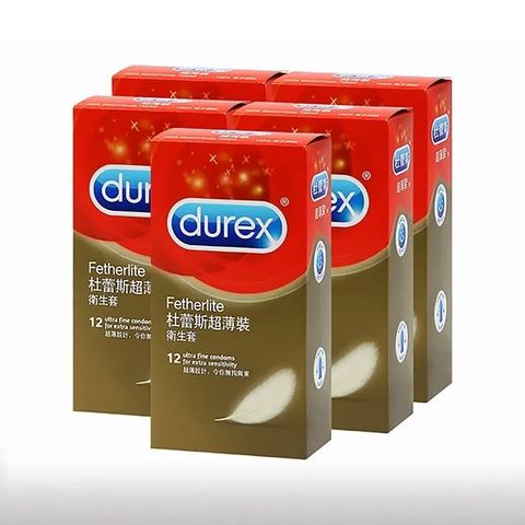 Durex 杜蕾斯 【保險套大特賣】 超薄型 保險套(12入裝 X5盒)