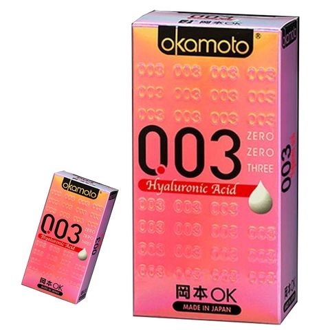 岡本003-HA 玻尿酸極薄保險套(6入裝)