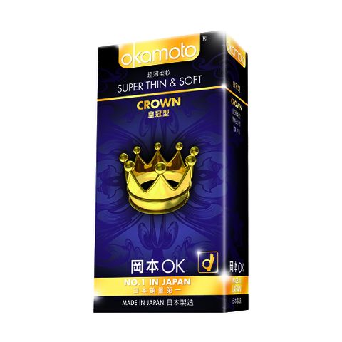 okamoto 岡本 【OK】Crown皇冠型保險套(10片裝)