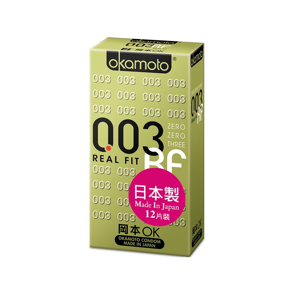 okamoto 岡本 【OK】003RF極薄貼身保險套(12入)