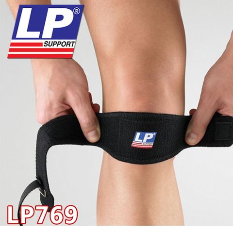 LP [美國頂級護具]臏腱墊片加壓束帶((黑))769