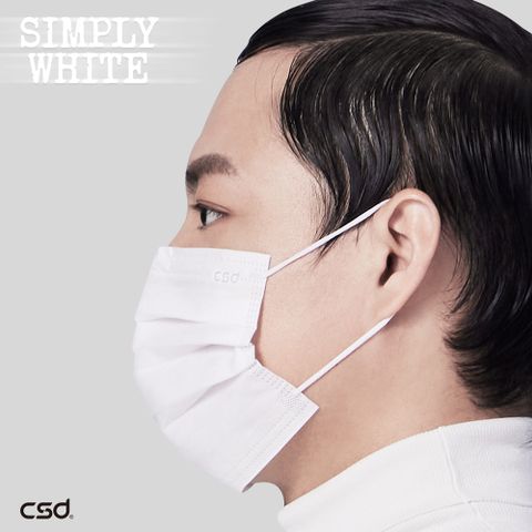 【中衛】醫療口罩-Simply white-平面全白