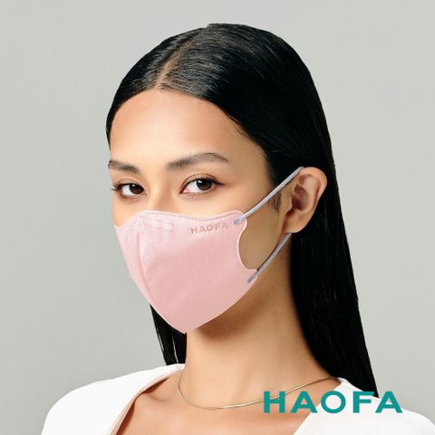 HAOFA氣密型99%防護立體醫療口罩-緋櫻粉(30入)