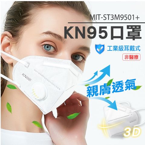魚型口罩 立體口罩 五層防飛沫口罩KN95 代工廠口罩 3D立體口罩 工業級KN95防護口罩 180-ST3M9501+