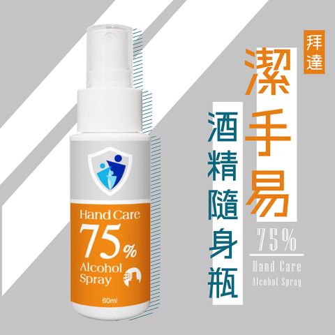 【BIOGREEN】潔手易75%消毒隨身瓶(6入) / 台灣製造抗菌消毒清潔最安心