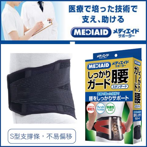 MEDIAID Back Support Standard Black 腰部護具 (黑色款)
