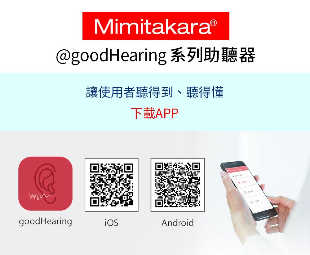 MimitakaraⓇ@goodHearing讓使用者聽得到、聽得懂下載APPgoodHearingAndroid