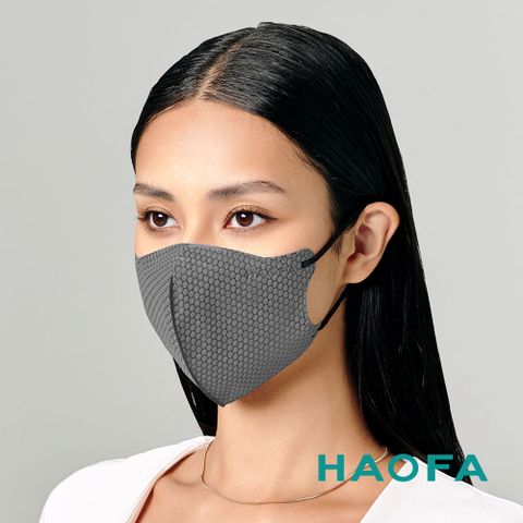 HAOFA氣密型高階PM2.5防護口罩-蜂巢碳(30入)