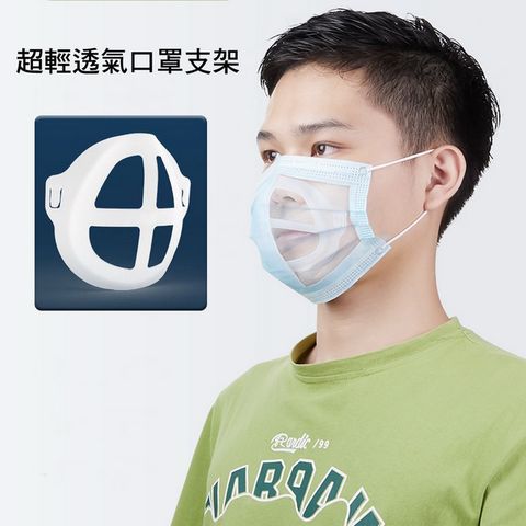 【10入】MS07全新二代3D立體超舒適透氣口罩內托支架