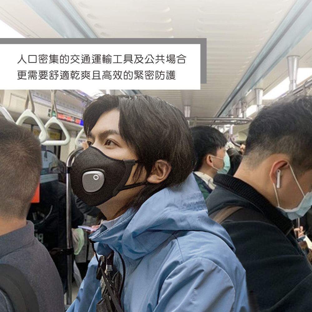 PHILIPS 飛利浦 限時送好禮智能口罩 口罩型空氣清淨機(行動濾淨裸感呼吸)