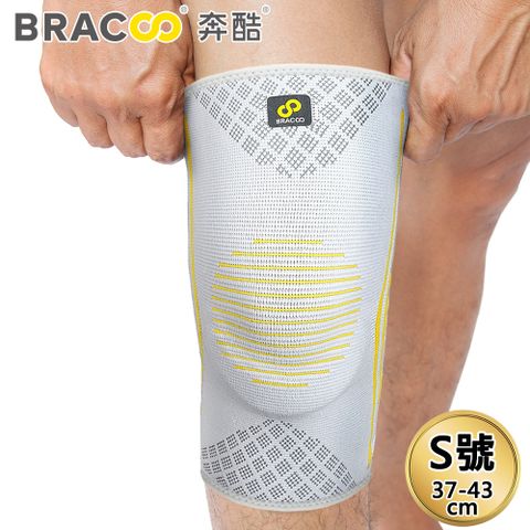 Schick 舒適 Bracoo奔酷 半月型軟墊支撐套筒護膝/雙(KS91) S