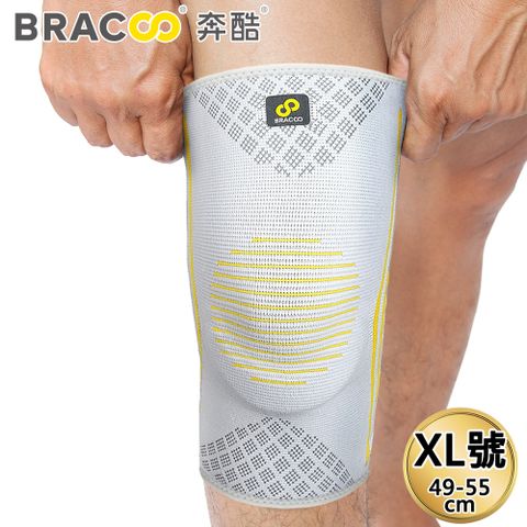 Schick 舒適 Bracoo奔酷 半月型軟墊支撐套筒護膝/雙(KS91) XL