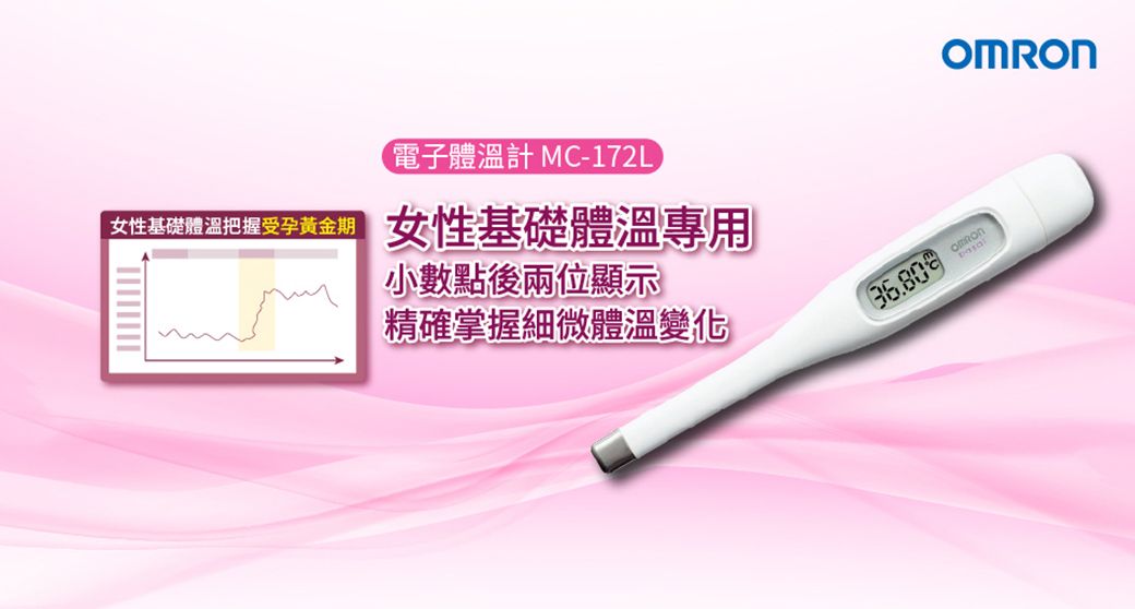 OMRON歐姆龍電子體溫計MC-172L-TW基礎體溫計- PChome 24h購物