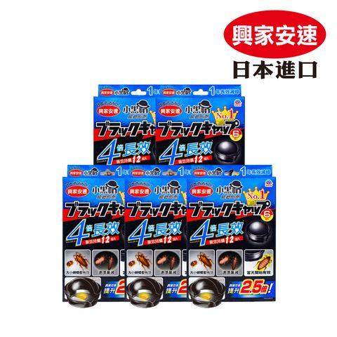 【興家安速】蟑螂餌劑2gx6入(小黑帽)x5件組