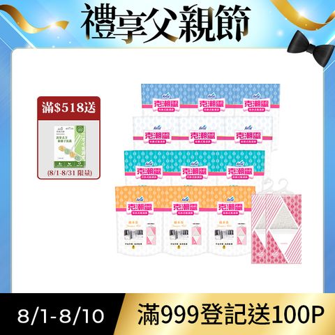 【克潮靈】吊掛式除濕袋(245mlx2入/組,12組/箱)~箱購