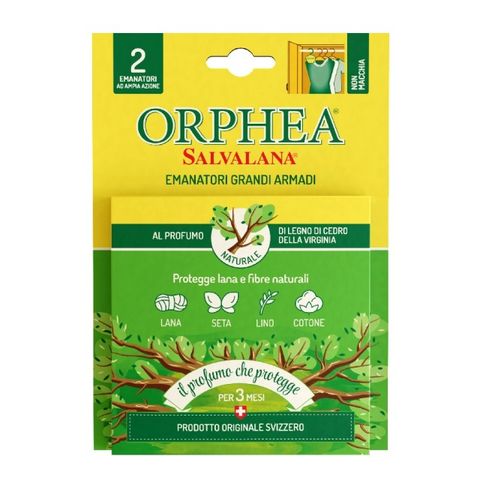 ORPHEA 歐菲雅 義大利 衣物保護品-原木香氣(2吊掛裝) 24盒裝