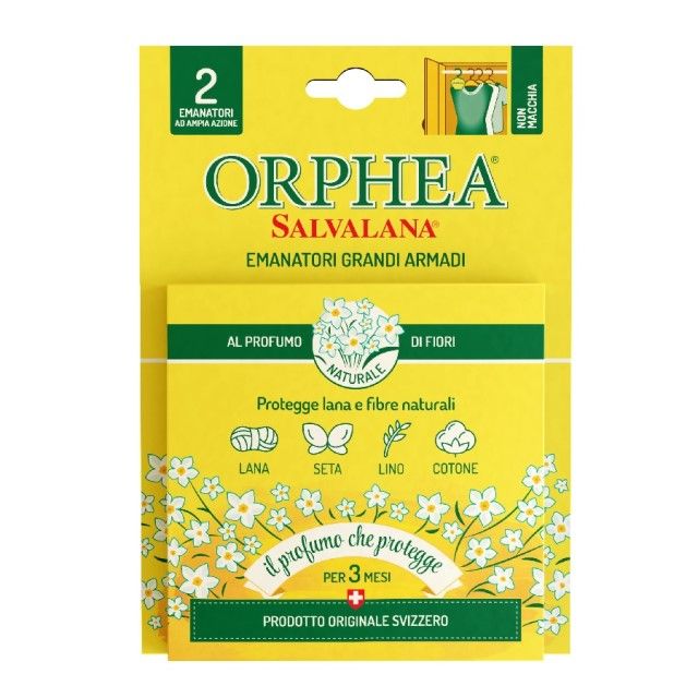 ORPHEA 歐菲雅 義大利 衣物保護品-經典花香(2吊掛裝) 24盒裝