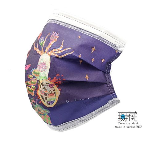 【無藏生醫】新年系列一紫色幻想 三層醫療口罩 成人款5入裝 x4組 ＊免運