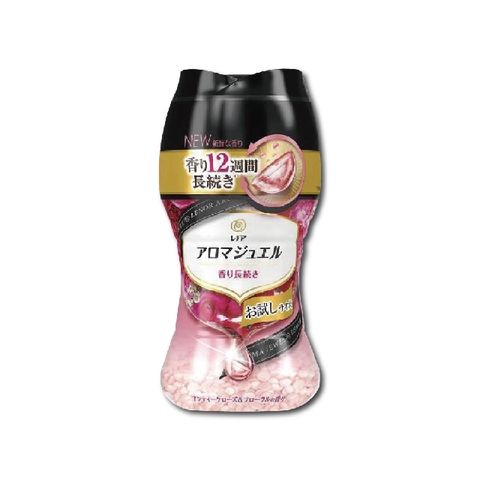 日本P&amp;G Lenor 衣物芳香顆粒香香豆180ml/瓶(滾筒/直立式洗衣機適用)-古典玫瑰花香(紅瓶)