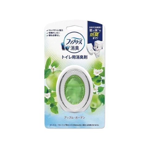 日本Febreze風倍清-W系列浴室廁所按鈕型1鍵除臭空氣芳香劑6ml/盒－青蘋果(綠)