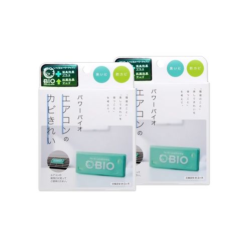 (2盒超值組)日本COGIT-冷氣空調專用神奇BIO雙效升級消臭貼片防霉除濕盒1入/盒*2盒