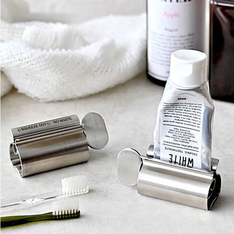 【日本DULTON】不鏽鋼極簡工業風絞轉擠牙膏器 護手霜擠壓器 洗面乳擠壓器
