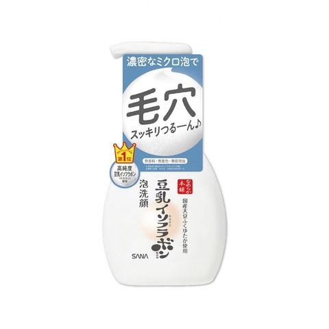 日本豆乳本鋪- 豆乳雙重保濕洗顏慕絲200ml/按壓瓶(親膚潔顏洗面乳,保濕護理潔膚乳)