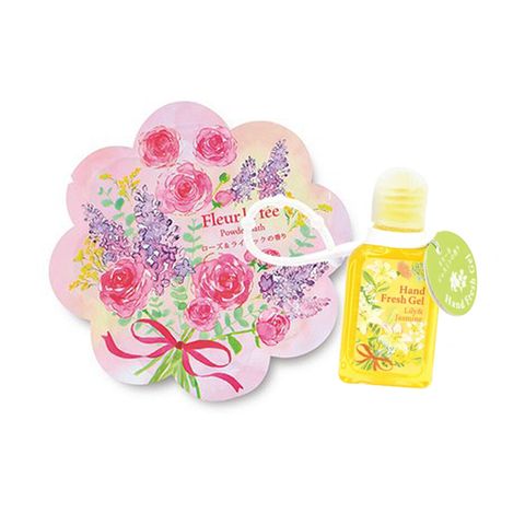 【Fleur La Fee】花朵香乾洗手凝膠30ml+沐浴鹽x1組合
