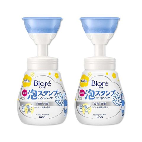 (2瓶超值組)日本KAO花王-蜜妮Biore花朵造型泡泡保濕洗手慕斯240ml/新瓶*2瓶