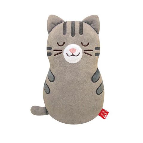 【日本aroma】涼感香氛貓貓午睡枕(灰貓) 腰靠 抱枕 靠墊
