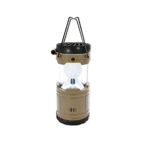 日本 BRIGHT&amp;COOLER-手提吊掛散熱可伸縮LED風扇露營燈1入/盒-咖啡色