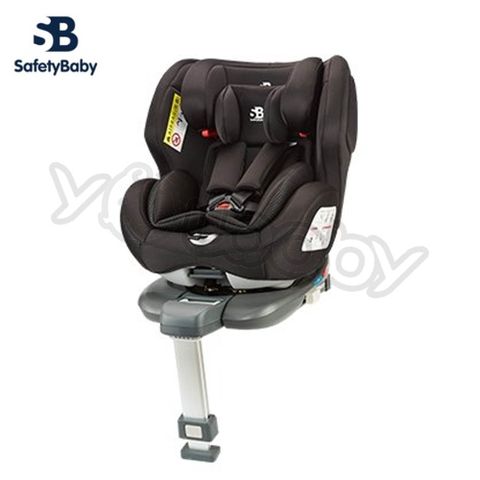 德國 Safety Baby 適德寶 0-12歲 isofix通風型汽座(金屬黑) /汽車安全座椅【贈 頂篷+皮革保護墊】