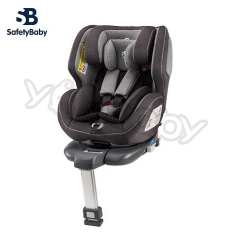德國 Safety Baby 適德寶 0-12歲 isofix通風型汽座(軍艦灰) /汽車安全座椅【贈 頂篷+皮革保護墊】