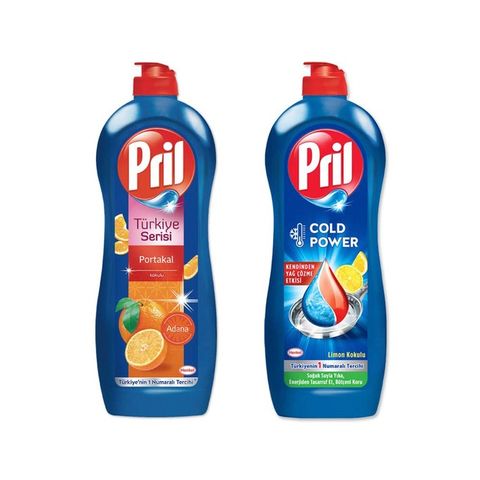 (2瓶組)德國Henkel Pril-高效能活性酵素分解洗碗精653ml/瓶-柑橘香*1瓶+檸檬香*1瓶